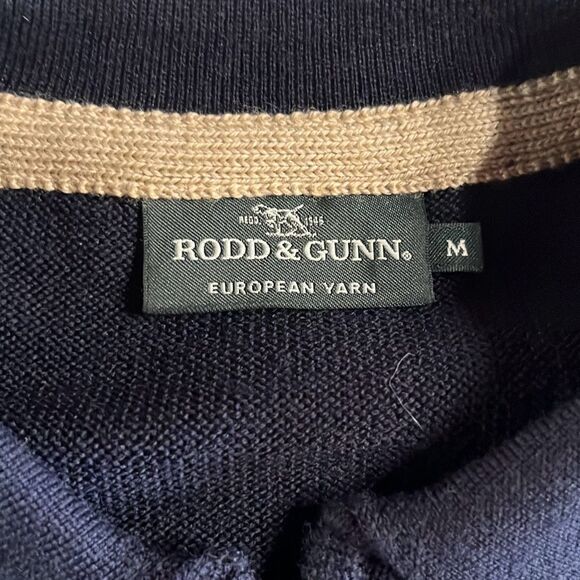 Rodd & Gunn Pure New Wool Long Sleeve Polo Mens M - Picture 2 of 8